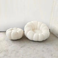 Italian Luxury Design Home Hotel Living Room Furniture White Color Fabric Lounge Sofa Single Sofa Chairs