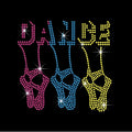 Customized Custom Rhinestone Logo Dance Iron on Rhinestone Glitter Transfer Motif