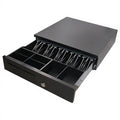 405D Heavy Duty Cash Drawer 5 Bill 4 Coin 24V Key Lock Cash Register Drawer with RJ11 Interface Removable Tray for POS System MegaBDM