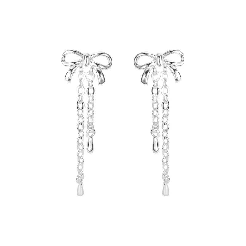 New Arrival 925 Silver Fashion Stud Earrings Simple Style Light Luxury Knot Earrings for Women Wedding Party Gift