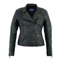 Women's Stand Collar Breathable Leather Jacket Finished Processing Plus Size Customized Colors & Logo Outdoor Use