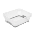Storage box 20 x 16 x 7 white and Nordic grey