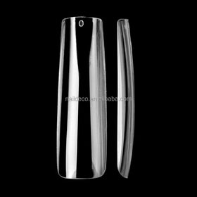 Full Coverage Nail XXL SQUARE SHAPE THICK SOFT Strong Nail Tips Press on Nail for Salon 192pcs