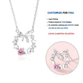 FDXZ-180 Butterfly Bow Necklace 925 Sterling Silver Fairy Tale Fashion Design Girl Dream Charm Girlfriend Necklace Jewelry Gift MegaBDM