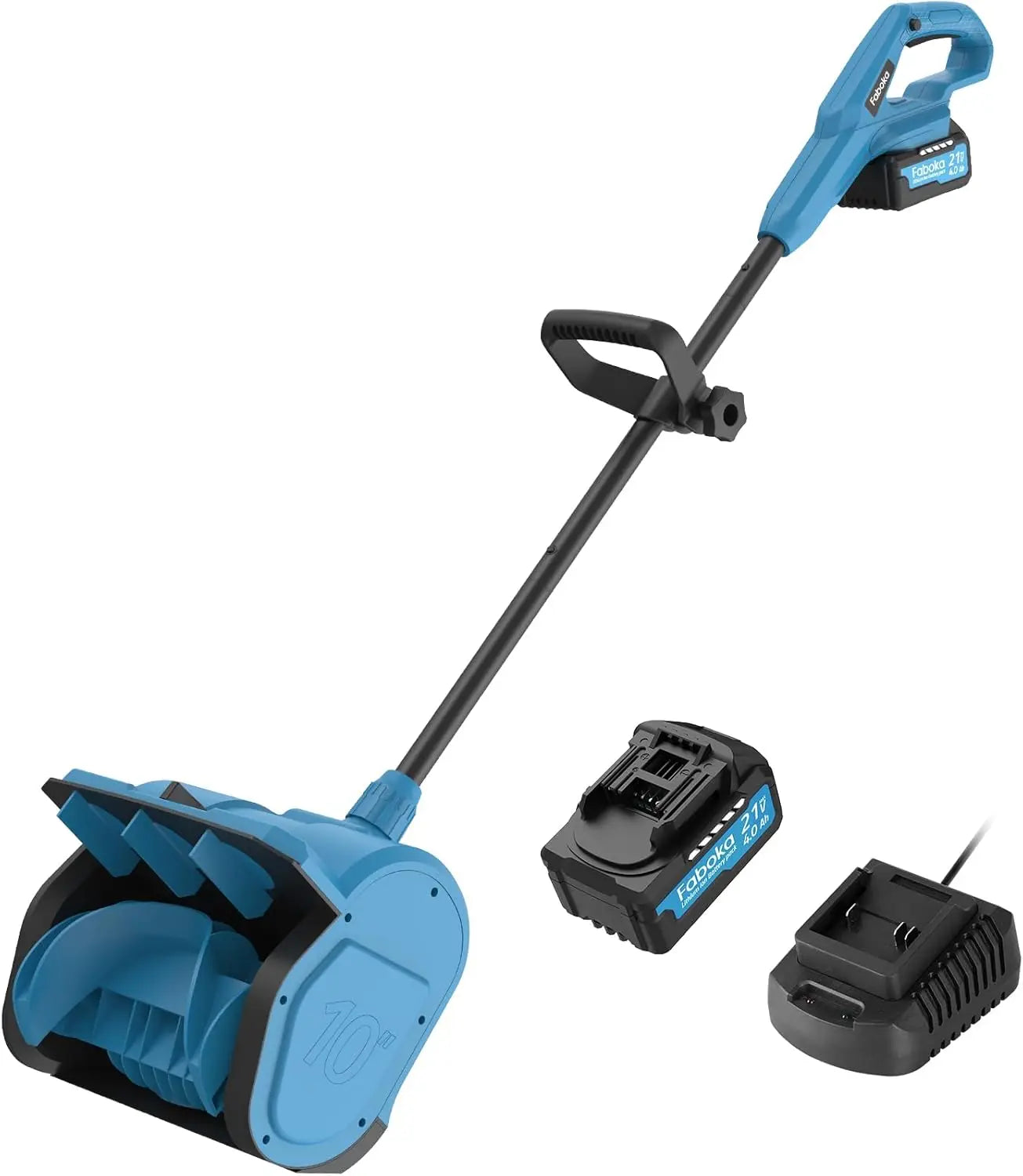 Electric Thrower Portable Cordless Snow Blower Battery Powered Snow Shovel with Adjustable Angle and Telescopic Height