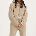 LOW MOQ Baseball Football Print Sequin Embroidery Ladies Outwear Oversize 1/4 Zip Pullover Custom Women Hoodies