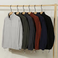 Hot Sale Fitness Half Zip Sweatshirt 300 Gsm 100%Polyester Breathable Quick Dry Casual Sports Mens Half Zip Long Sleeve t Shirt