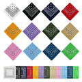 Wholesale Fashion Cotton Polyester square Handkerchief Printing Bandana Cheap Cotton Bandana