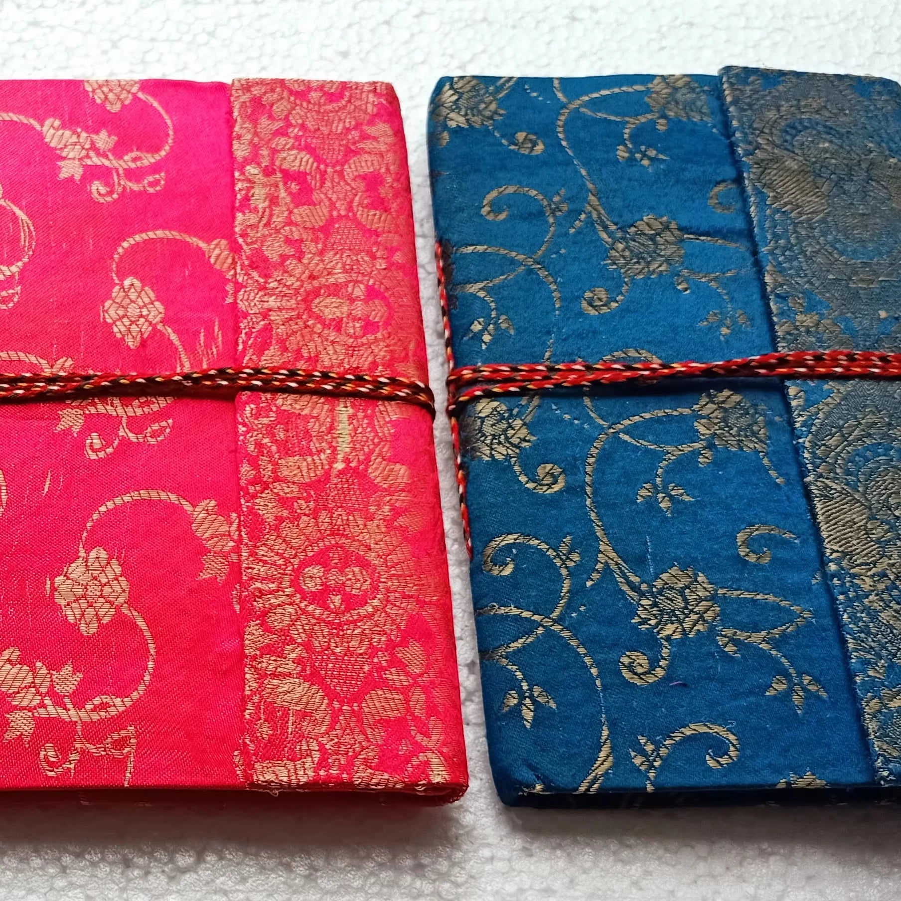 Ethnic Leather Folding Handmade Journal Diary with Tie Closure Antique Imitation for Writing and Gifting