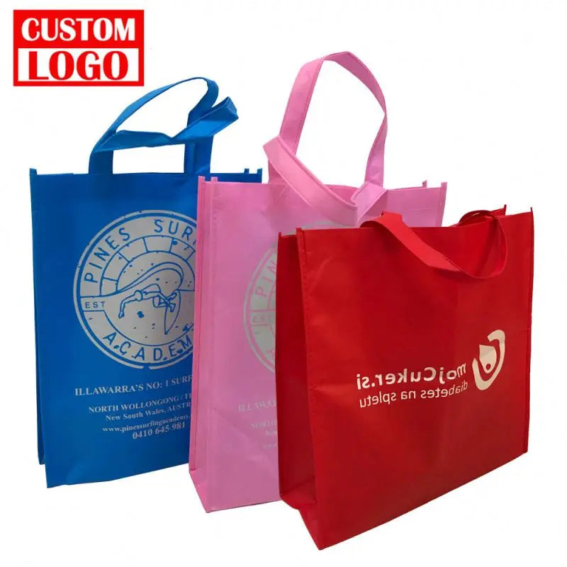 Customized Reusable Pp Non Woven Bags Custom Promotional Tote Bag Recycled Shopping Non-Woven Bag