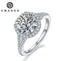 Best Selling Trendy Fashion Women Luxury Fine Jewelry 3ct 3.0ct 3 Carat 9mm Moissanite S925 Sterling Silver Wedding Men Rings