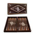 Star Antique Ottoman Tughra Backgammon Set-Durable Wood Construction