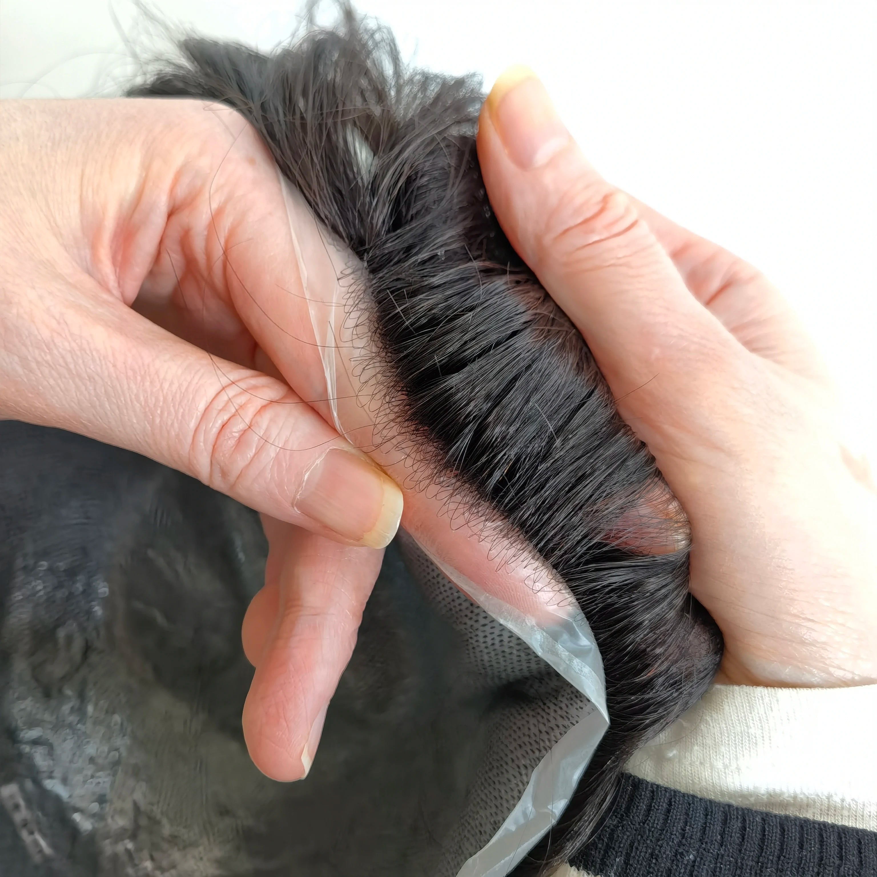 Super Thin 020304 Ultra PU Skin Base Natural Indian Human Hair Men Toupee With Factory Price
