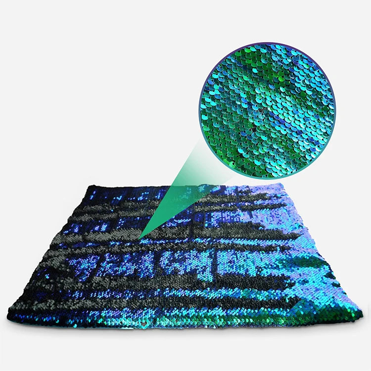 Comforts Customized Autism Adult Sensory Deep Pressure Sequin Flip Fabric Knee Weighted Blanket