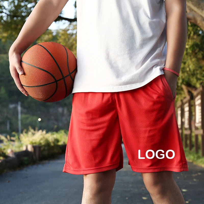 Cheap 7 Inch Mesh Shorts Soft Breathable Polyester Men's Running Shorts With Pockets