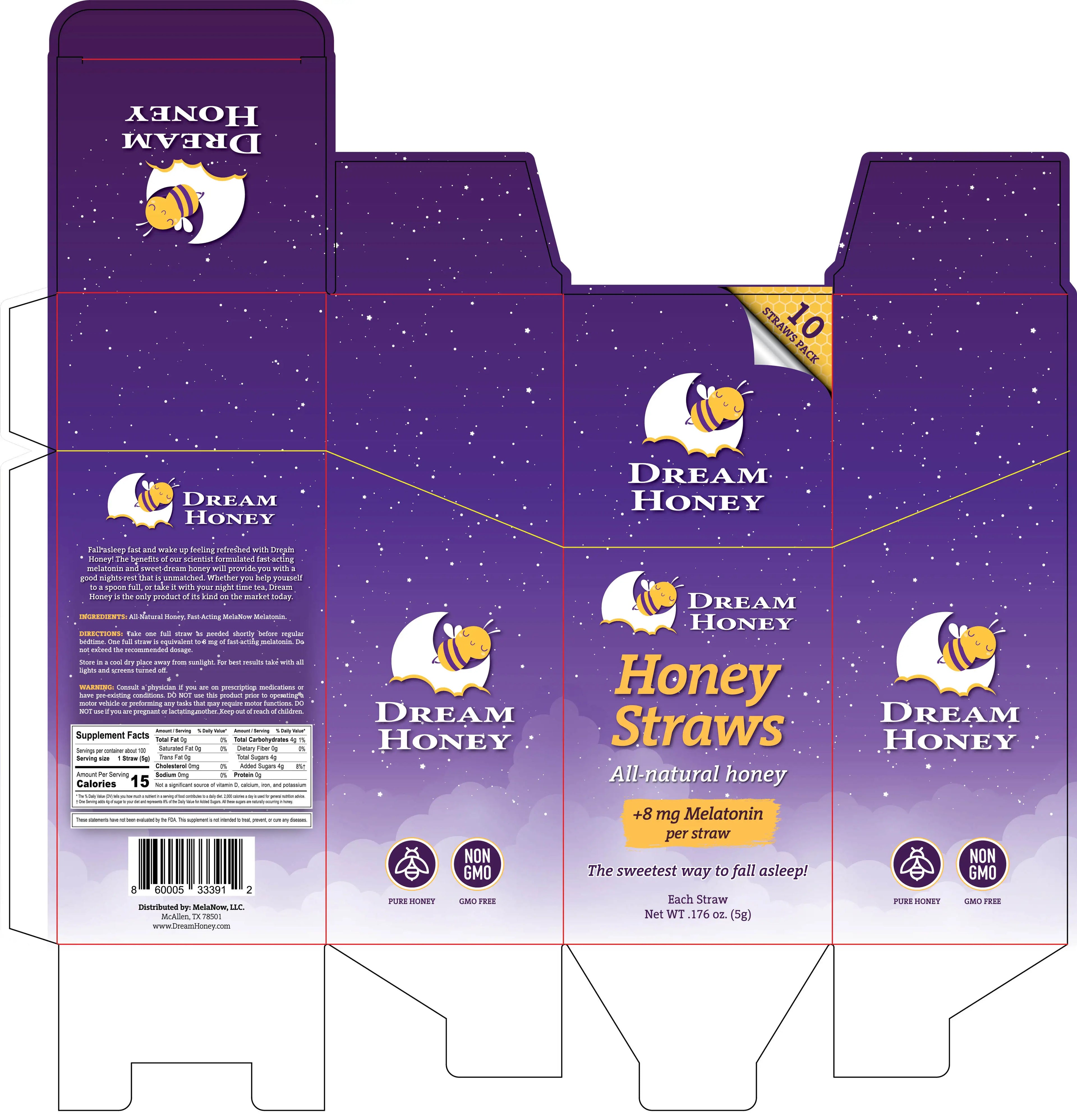 Supermarket Counter Tear Off Display Sell Honey Straws Packaging Paper Box Custom Printing Luxury Paper Competitive Price