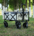Customizable Folding Trolley Wagon Cart Portable and Foldable for Camping and Outdoor Shopping OEM Supported Brake Wagon Cart