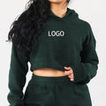 Custom logo Embroidery Hoodies for Women Oversized Heavyweight Embroidered Hoodie Sweatshirt