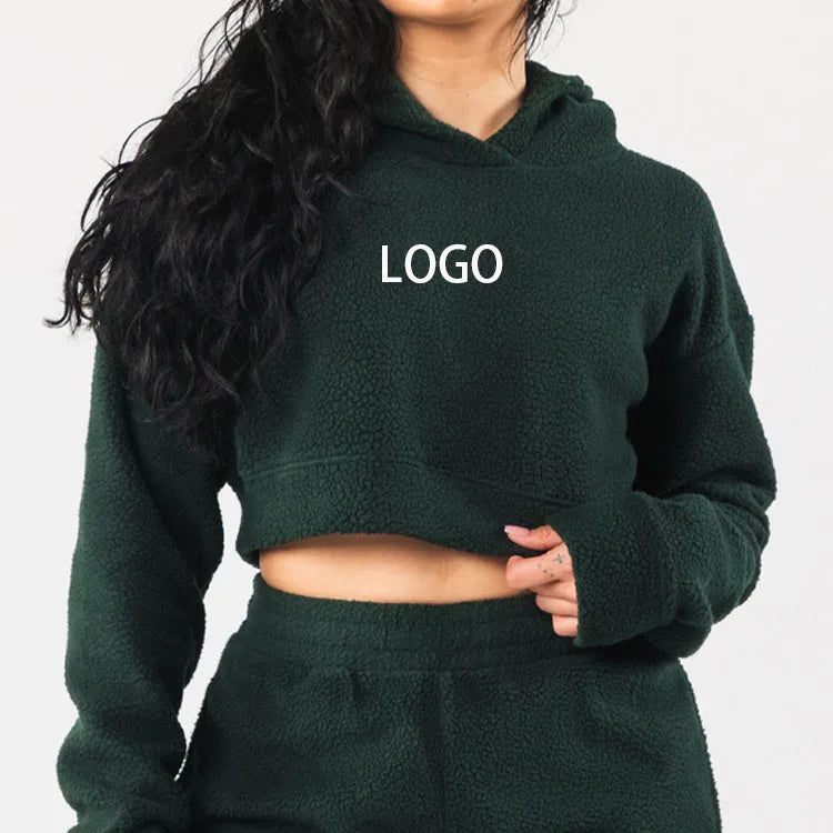 Custom logo Embroidery Hoodies for Women Oversized Heavyweight Embroidered Hoodie Sweatshirt