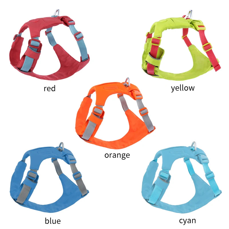 2024 New Dog Harnesses Factory OEM Manufacture Customized Logo No Pull Reflective Adjustable Luxury Nylon Pet Dog Harnesses