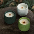 Luxury Private Label Cement Jar Wood Wick Candle Home Wedding Gift Fragrance Oil Scented Soy Wax Candles