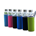 500 ml 700 ml Custom Reusable High Borosilicate Glass Water Bottle with Logo