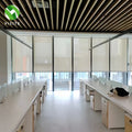 YST Modern Plain Office Automatic Electric Roller Blinds with Horizontal/Vertical Slats Easy Clean & Customizable Size