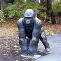 TREVI Life Size Giant Casting Bronze Gorilla Statue Animal Sculpture for Wildlife Park Outdoor