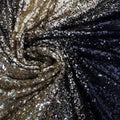 Wholesale Luxury French 3mm Mesh Gradient Embroidery Sequence Fabrics Tessuto Di Paillettes Shimmering Sequin for Accessory Use