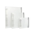 Natural Touch 3 Ring Binder Organizer Holds Paper Recipe Book Page Protectors Large Clear View D Ring Transparency