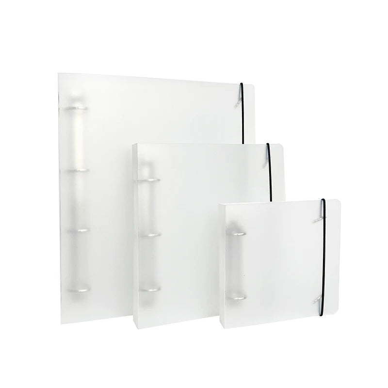 Natural Touch 3 Ring Binder Organizer Holds Paper Recipe Book Page Protectors Large Clear View D Ring Transparency
