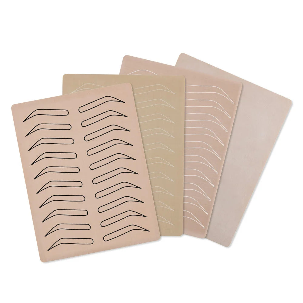 Convenient Microblading Eyebrow Tattoo Practice Silicone Skin Permanent Makeup Supplies for Student Practice Skin