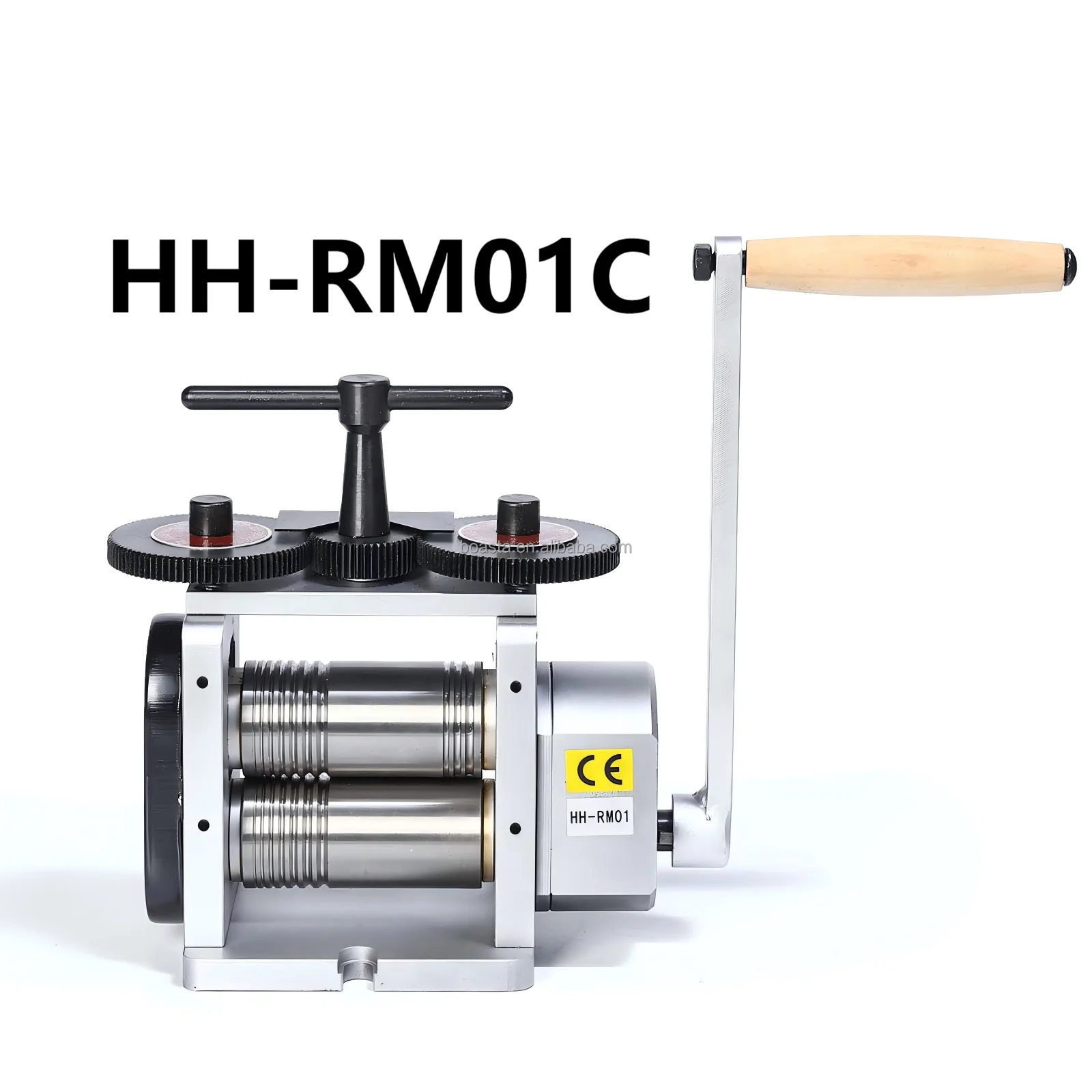 Boasta HH-RM01C Manual Wire Jewelry Rolling Mill 110mm Grooved Roller for Square and Half Round Wire Gold Silver Making Machine