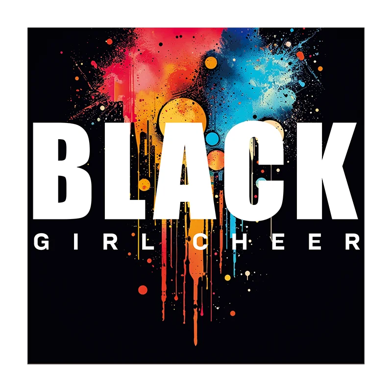 Hot Sales Black Girl Cheer Printed Heat Transfer Vinyl