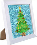 Kids 5D Diamond Painting Kits DIY Number Mosaic Gem Sticker Crafts for Portraits Flowers Wood Mounted Diamond Arts for Kids