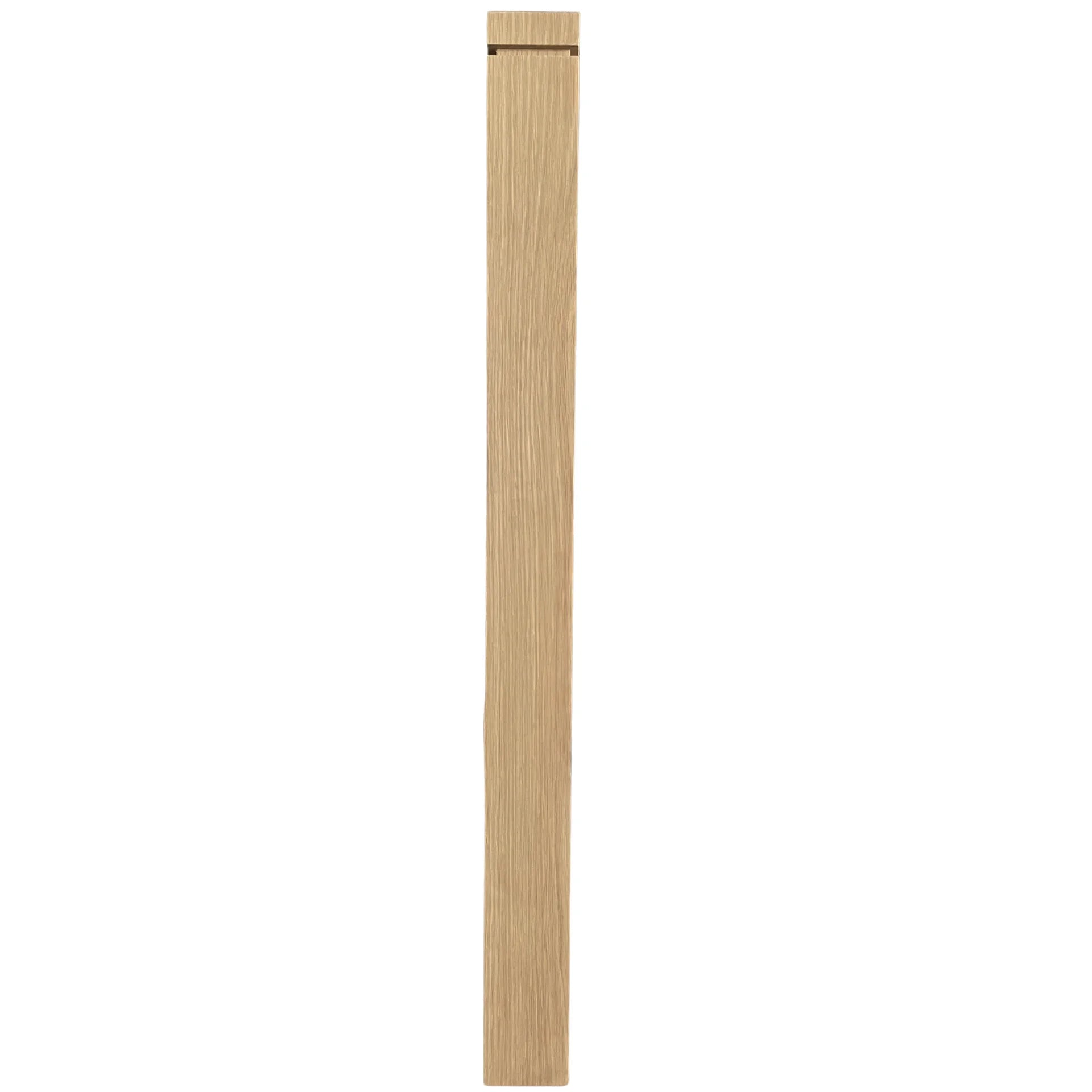 Best Price Solid White Oak Stair Newel Post Single Groove Notched Durable Adjustable EFS
