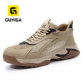 GUYISA Microfiber and Fly Woven Fabric Upper Solid MD Sole New Style Safety Shoes for Summer MegaBDM