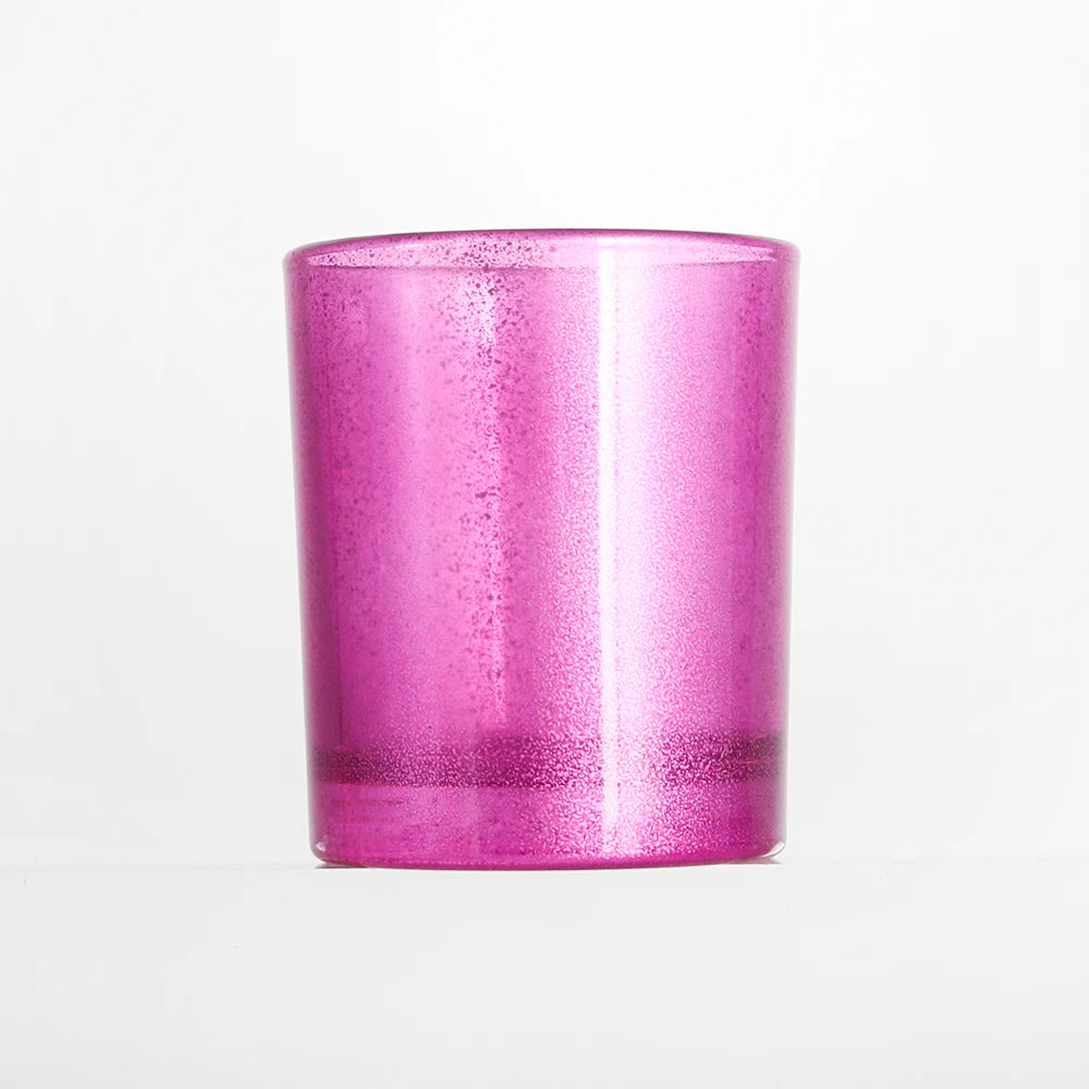 Eco-Friendly Frosted 250ml Glass Jar Custom Logo Silk Printed Perfume Colored Candlestick Holder Spray Printing Option UZONE