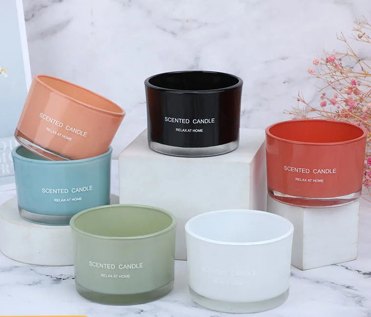 Wholesale 16 oz Custom logo Empty Large Glass Candle Vessel MegaBDM