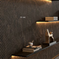 Modern Fireproof Waterproof Stone Look Backlit Wall Panel for Office Lobby Hotel Living Room Hall Decoration