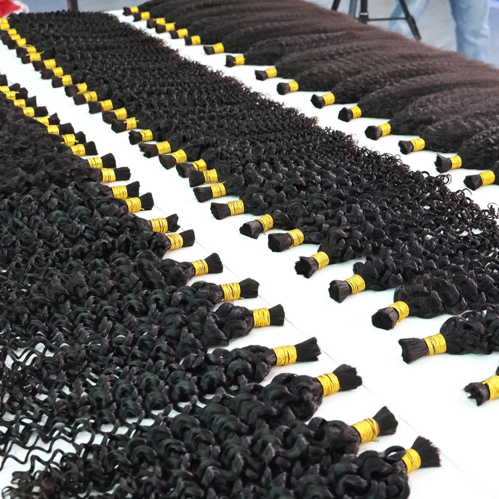 Wholesale Double Drawn Unprocessed Raw Virgin Cuticle Aligned Hair VendorsTop Grade Remy Indian Hair 100% Human Hair in Bulk