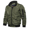 Brand  New Stand Collar Zipper Men Jacket Business Casual Fashion Simple Solid Color Men Jacket Autumn Slim Jacket Men