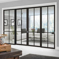 Modern Design Aluminum Folding Door for Garden and Outdoor Openings Patio Style with Glass and Fiberglass Screen Netting