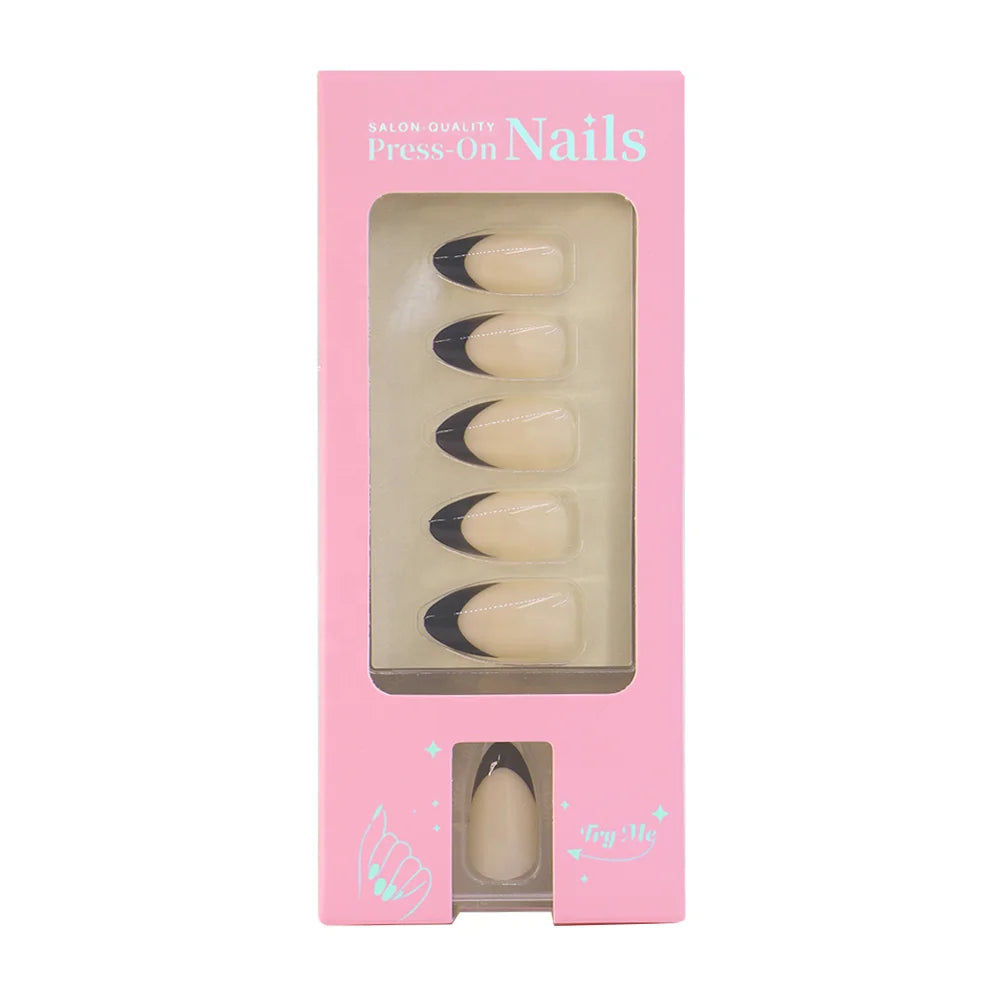 Factory Supply Pretty Design False Nails Package Box Pink Press on Nails Packaging Wholesale