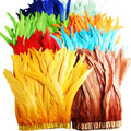 Sewing Gold Fabric Ribbon Chicken Rooster Feather Fringe Trim for DIY Craft Clothing Dress Costume Accessory Party Home Decor