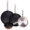 Set of 4 Frying Pans 16242830cm in Forged Aluminum AGROS San Ignacio