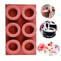 6 Hole Silicone Mold for Handmade Cupcakes DIY Baking Tool with Easy Release and Non Stick Surface for Valentine's Day present
