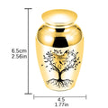 Metal Pet Urn with Dual Compartments and Personalization Plates for Families with Multiple Pets