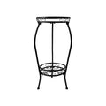 Modern Lightweight Iron Powder Coated 2-Tier Durable Plant Stand Metal Flower Rack for Indoor/Outdoor Home Garden Decoration