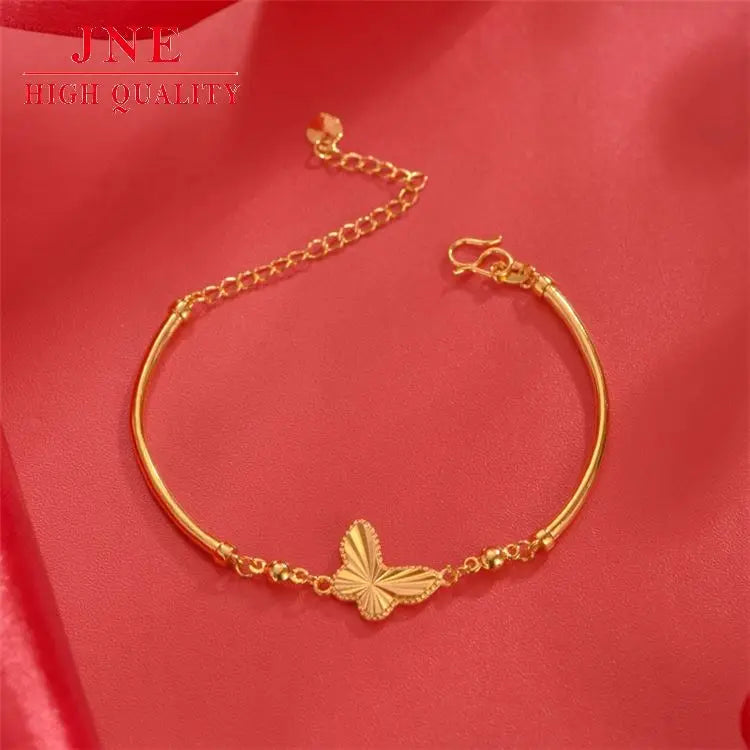 Butterfly Half Bracelet Gold-Plated Light Luxury Women's Fashionable Temperamental All-Match Bracelet Live Wholesale
